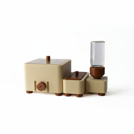Kit Origine Myrmoria – installation complète nid Nani, aire de chasse Terra et module Hydra pour jeune colonie de fourmis